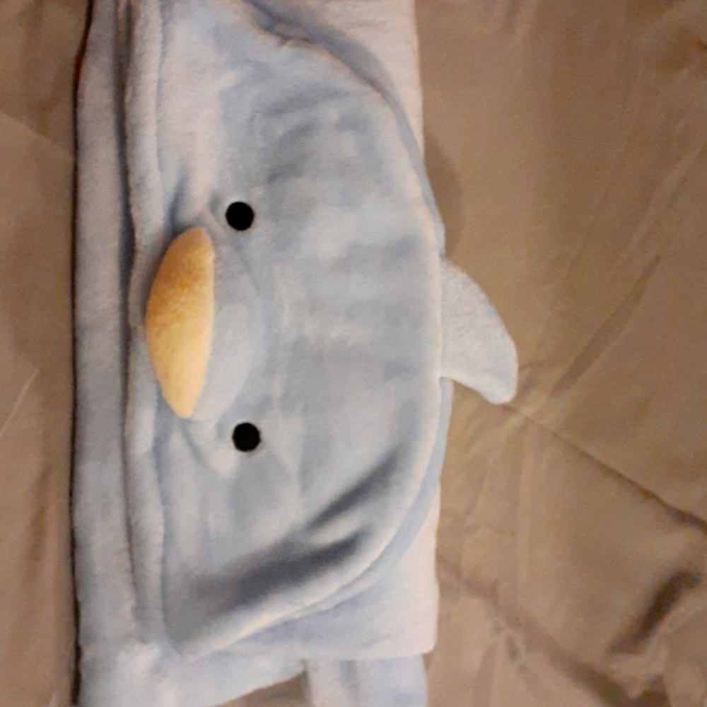 Cute baby dolphin blanket